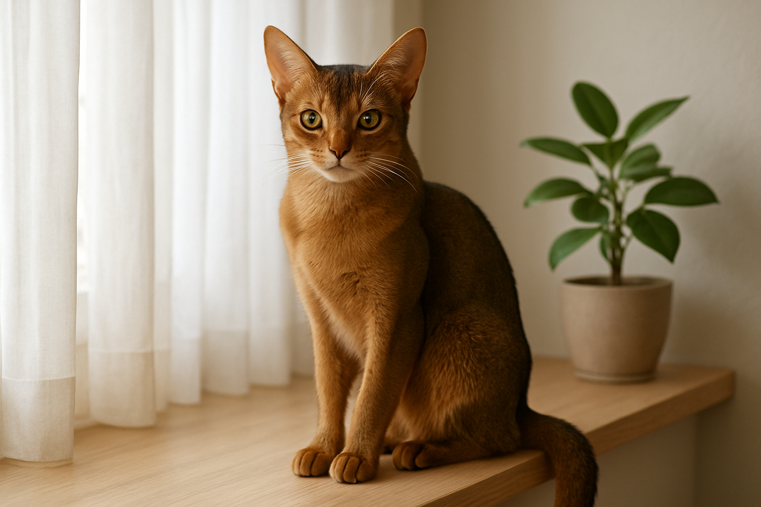 L'Abyssin : chat athlétique et curieux aux origines mystérieuses